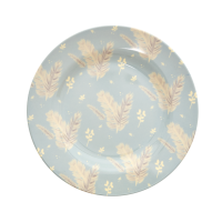 Feather Print Melamine Side Plate By Rice DK